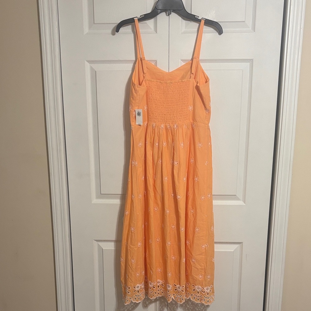Old Navy Fit & Flare Eyelet Midi Dress - Picture 4 of 7